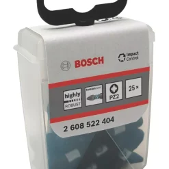 Bosch 1/4" Hex Shank PZ2 Screwdriver Bits 25 Pack