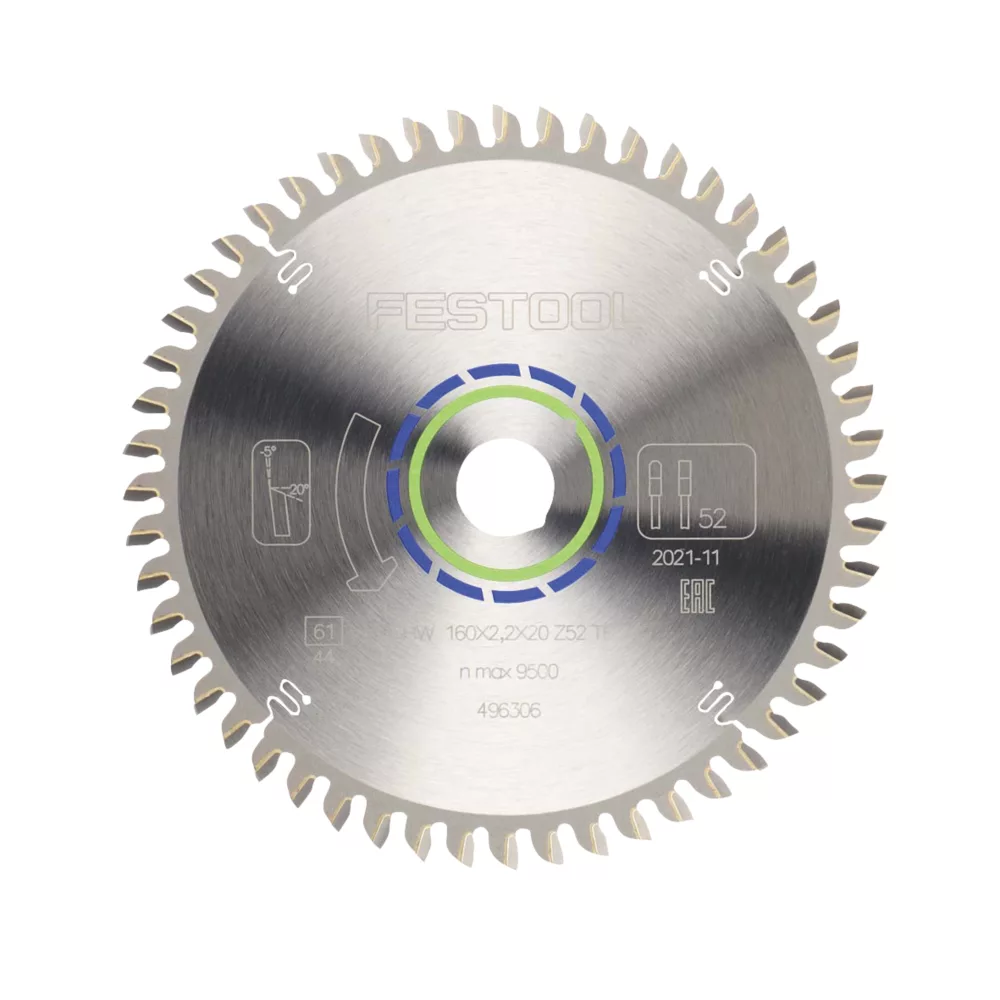 Festool Special Metal/Plastic Circular Saw Blade 160 X 20mm 52T 1 Festool Special Metal/Plastic Circular Saw Blade 160 X 20mm 52T