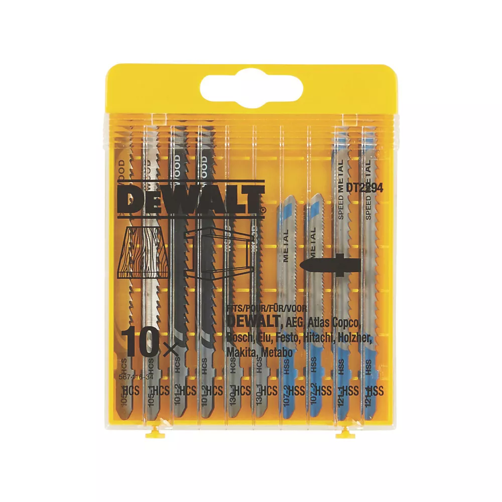 DeWalt DT2294-QZ Multi-Material Jigsaw Blades 10 Pieces 2 DeWalt DT2294-QZ Multi-Material Jigsaw Blades 10 Pieces - Image 2