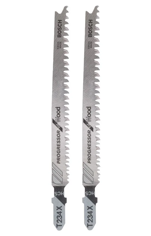 Bosch T 234 X Softwood & Plywood Jigsaw Blades 117mm 2 Pack 1 Bosch T 234 X Softwood & Plywood Jigsaw Blades 117mm 2 Pack