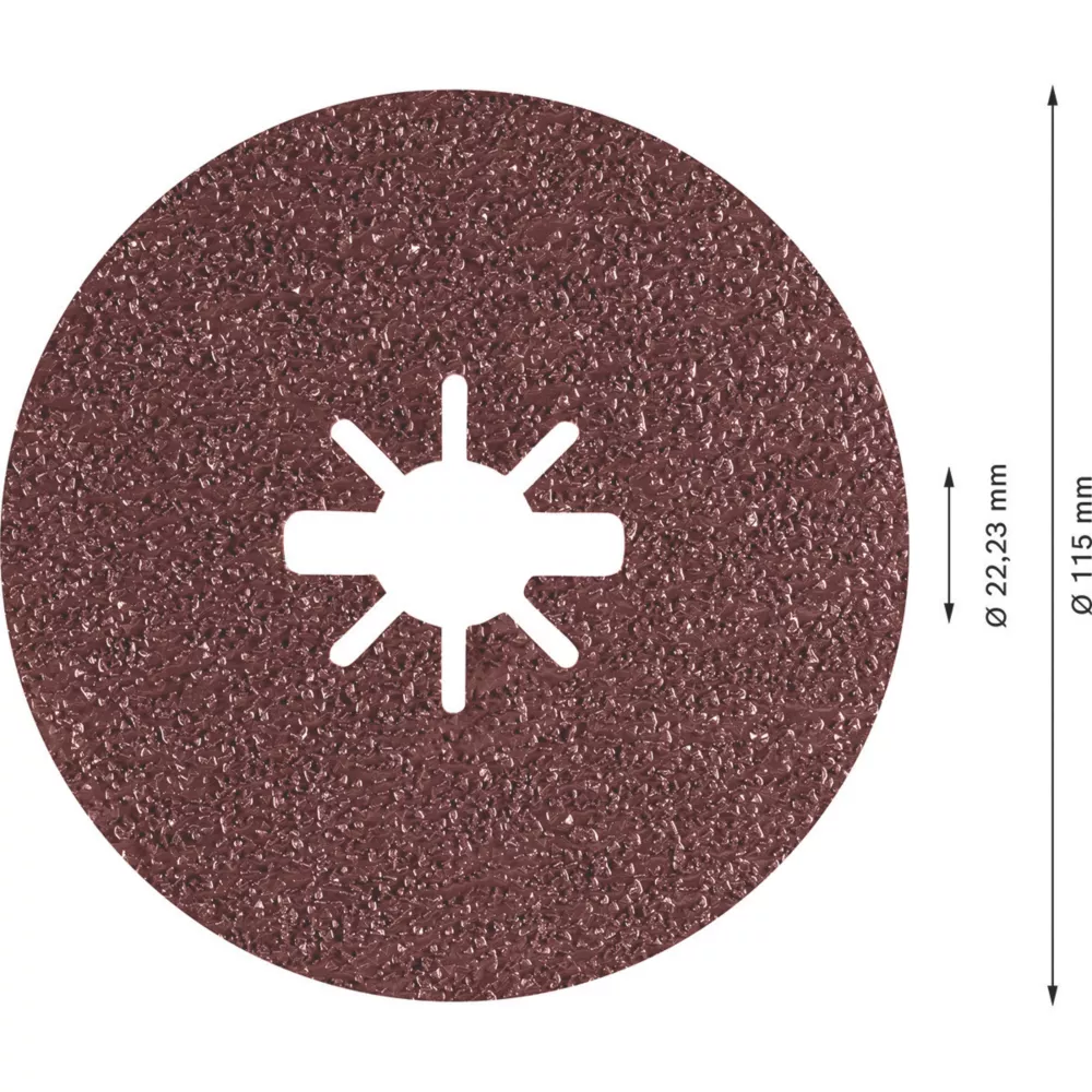 Bosch Expert R781 Prisma X-Lock Fibre Discs 115 X X-Lock 36 Grit 5 Pack 3 Bosch Expert R781 Prisma X-Lock Fibre Discs 115 X X-Lock 36 Grit 5 Pack - Image 3