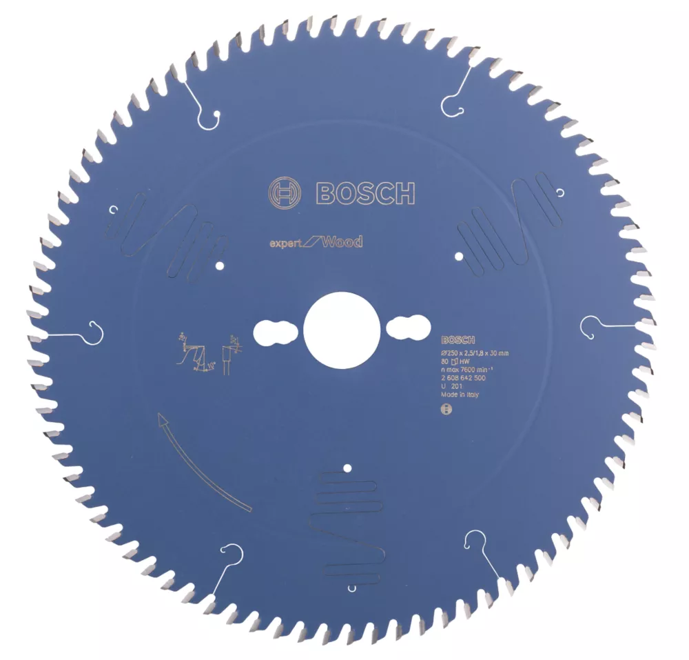 Bosch Expert Wood Circular Saw Blade 250 X 30mm 80T 1 Bosch Expert Wood Circular Saw Blade 250 X 30mm 80T