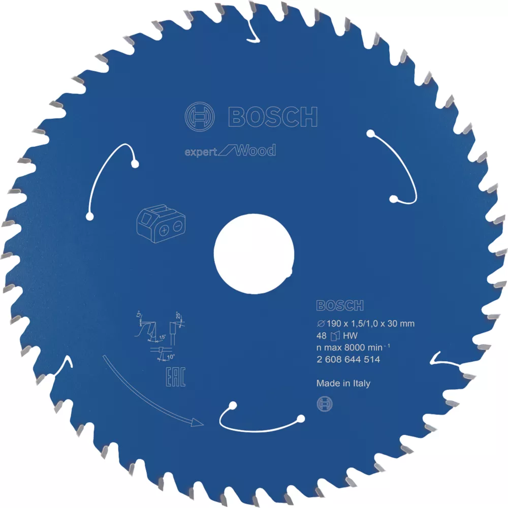 Bosch Expert Wood Circular Saw Blade 190 X 30mm 48T 1 Bosch Expert Wood Circular Saw Blade 190 X 30mm 48T