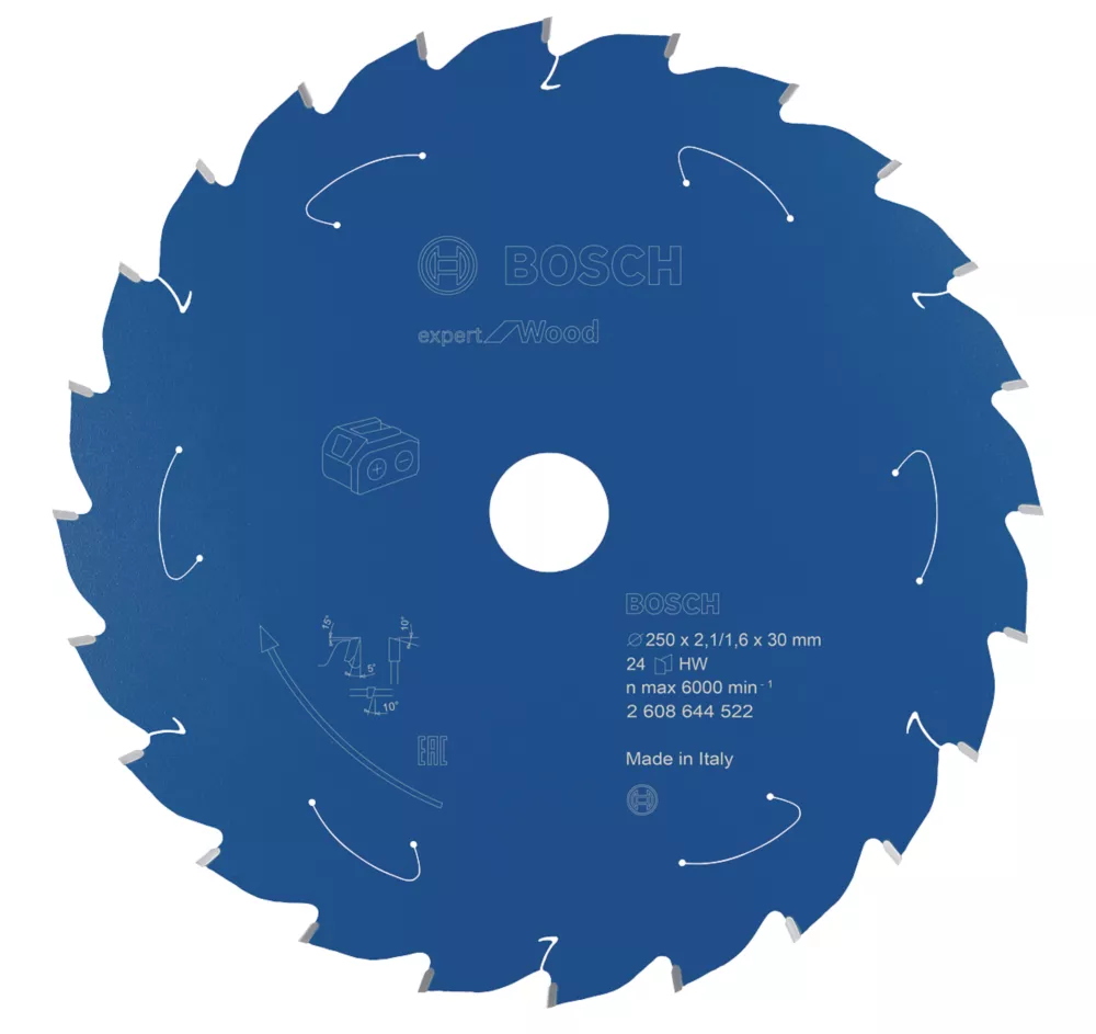 Bosch Expert Wood Circular Saw Blade 250 X 30mm 24T 1 Bosch Expert Wood Circular Saw Blade 250 X 30mm 24T