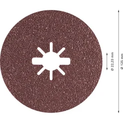 Bosch Expert R781 Prisma X-Lock Fibre Discs 125 X X-Lock 36 Grit 25 Pack 5 Bosch Expert R781 Prisma X-Lock Fibre Discs 125 X X-Lock 36 Grit 25 Pack -Cheap Cutting & Blades Store 548RR A2