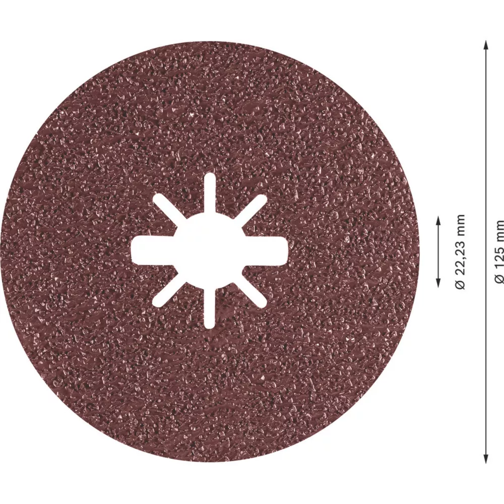Bosch Expert R781 Prisma X-Lock Fibre Discs 125 X X-Lock 36 Grit 25 Pack 3 Bosch Expert R781 Prisma X-Lock Fibre Discs 125 X X-Lock 36 Grit 25 Pack - Image 3