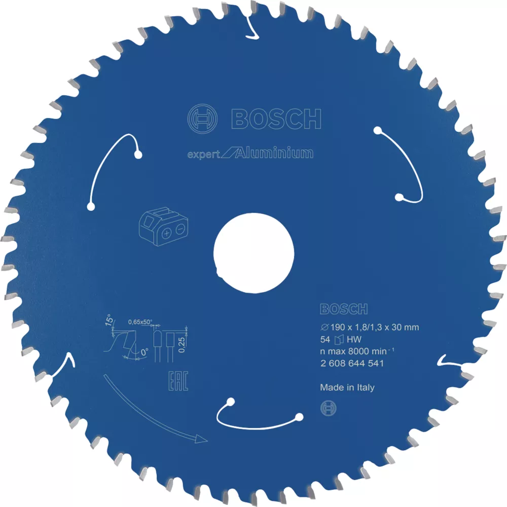 Bosch Expert Aluminium Circular Saw Blade 190 X 30mm 54T 1 Bosch Expert Aluminium Circular Saw Blade 190 X 30mm 54T