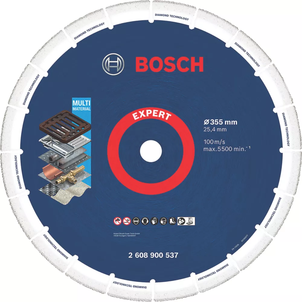 Bosch Expert Multi-Material Diamond Cutting Disc 355 X 25.4mm 1 Bosch Expert Multi-Material Diamond Cutting Disc 355 X 25.4mm