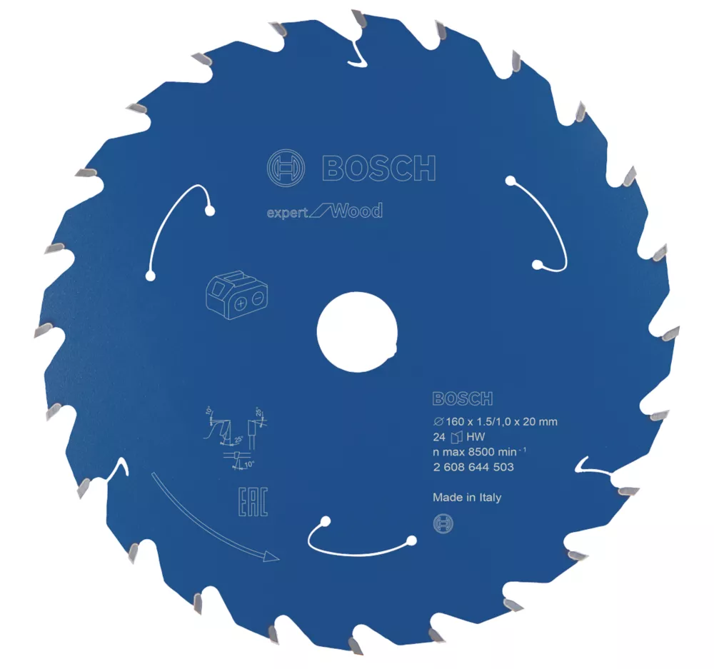 Bosch Expert Wood Circular Saw Blade 160 X 20mm 24T 1 Bosch Expert Wood Circular Saw Blade 160 X 20mm 24T