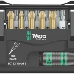 Wera Bit-Check 1/4" Hex Shank Mixed Wood Extra-Hard Torsion Screwdriver Bit Set 12 Pieces 7 Wera Bit-Check 1/4" Hex Shank Mixed Wood Extra-Hard Torsion Screwdriver Bit Set 12 Pieces -Cheap Cutting & Blades Store 581FP A3