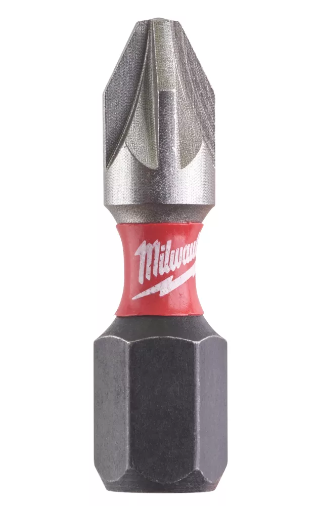 Milwaukee Shockwave 1/4" Straight Shank PZ2 Screwdriver Bits 25 Pack 2 Milwaukee Shockwave 1/4" Straight Shank PZ2 Screwdriver Bits 25 Pack - Image 2