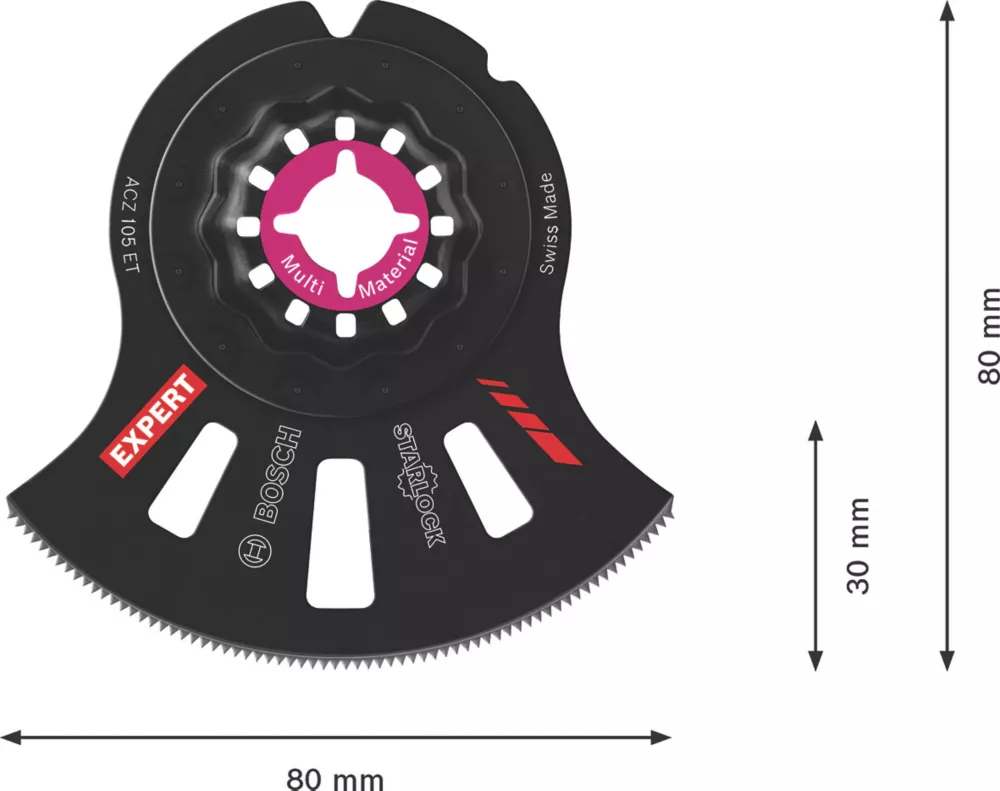 Bosch Expert ACZ105ET Multi-Material Plunge Cutting Blade 105mm 6 Bosch Expert ACZ105ET Multi-Material Plunge Cutting Blade 105mm - Image 6