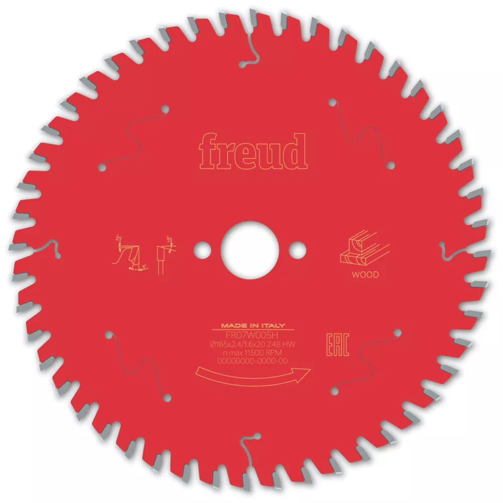 Freud Wood Circular Saw Blade 165 X 20mm 48T 1 Freud Wood Circular Saw Blade 165 X 20mm 48T