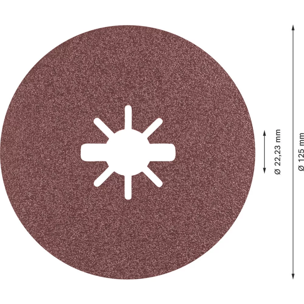 Bosch Expert R781 Prisma X-Lock Fibre Discs 125 X X-Lock 80 Grit 5 Pack 4 Bosch Expert R781 Prisma X-Lock Fibre Discs 125 X X-Lock 80 Grit 5 Pack - Image 4