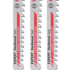 Bosch Expert T144DHM Hardwood & WPC Jigsaw Blades 100mm 3 Pack