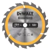 DeWalt Hardwood Construction Circular Saw Blade 184 X 16mm 18T