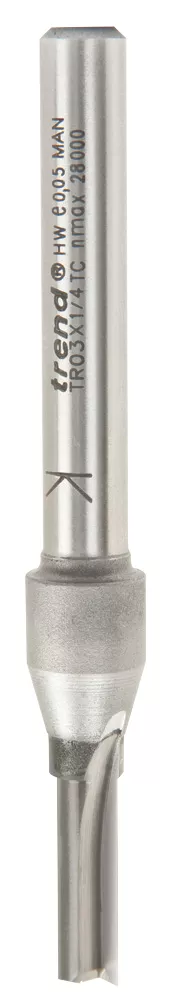 Trend TR03X1/4TC 1/4" Shank Double-Flute Straight Router Cutter 5 X 16mm