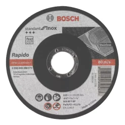 Bosch Metal Cutting Discs 4 1/2" (115mm) X 1 X 22.23mm 10 Pack