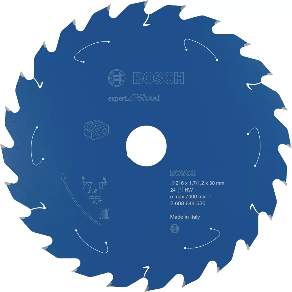 Bosch Expert Wood Circular Saw Blade 216 X 30mm 24T 1 Bosch Expert Wood Circular Saw Blade 216 X 30mm 24T