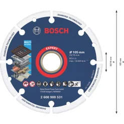 Bosch Expert Multi-Material Diamond Wheel Cutting Disc 105 X 20/16mm 7 Bosch Expert Multi-Material Diamond Wheel Cutting Disc 105 X 20/16mm -Cheap Cutting & Blades Store 696RR A3