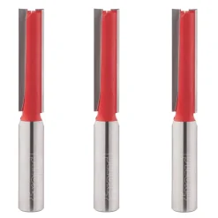 Freud 12.7mm Shank Double-Flute Straight Work Top Jig Kitchen Cutter 12.5 X 50.5mm 3 Pack