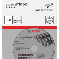 Bosch Expert Stainless Steel Cutting Discs 3" (76mm) X 1 X 10mm 5 Pack 5 Bosch Expert Stainless Steel Cutting Discs 3" (76mm) X 1 X 10mm 5 Pack -Cheap Cutting & Blades Store 718VV A2