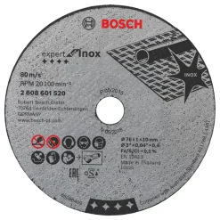 Bosch Expert Stainless Steel Cutting Discs 3" (76mm) X 1 X 10mm 5 Pack