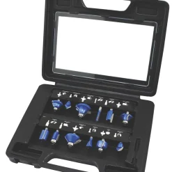 Essentials 1/4" Shank Router Bit Set 12 Pieces