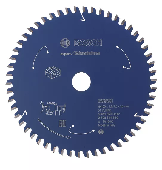 Bosch Expert Aluminium Circular Saw Blade 165 X 20mm 54T 1 Bosch Expert Aluminium Circular Saw Blade 165 X 20mm 54T