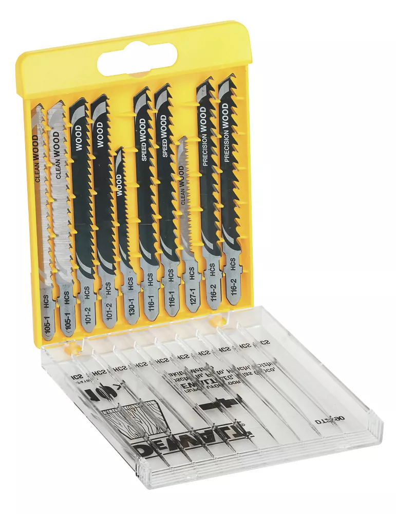 DeWalt DT2290-QZ Multi-Material Jigsaw Blade Set 10 Piece Set 2 DeWalt DT2290-QZ Multi-Material Jigsaw Blade Set 10 Piece Set - Image 2