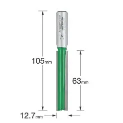 Trend C164X1/2TC 1/2" Shank Double-Flute Straight Worktop Router Cutter 12.7 X 63mm 8 Trend C164X1/2TC 1/2" Shank Double-Flute Straight Worktop Router Cutter 12.7 X 63mm -Cheap Cutting & Blades Store 739XG A2