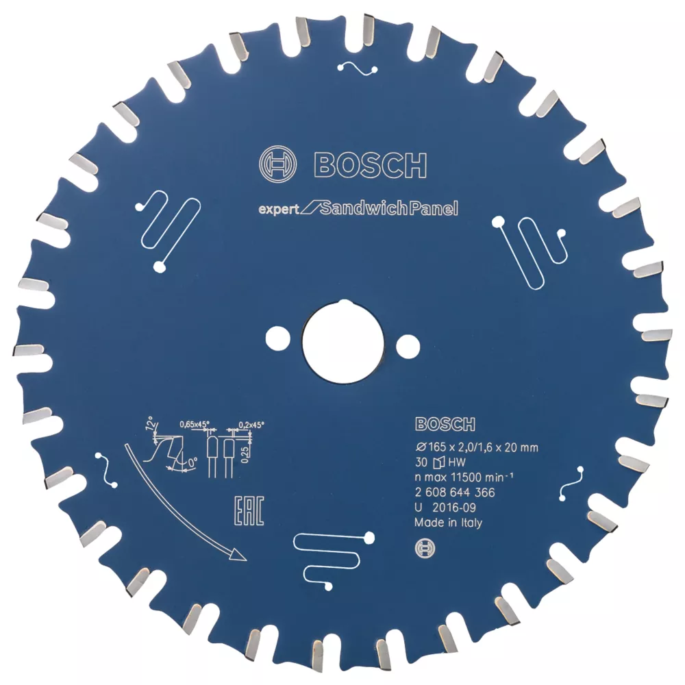 Bosch Expert Sandwich Panel Circular Saw Blade 165 X 20mm 30T 1 Bosch Expert Sandwich Panel Circular Saw Blade 165 X 20mm 30T