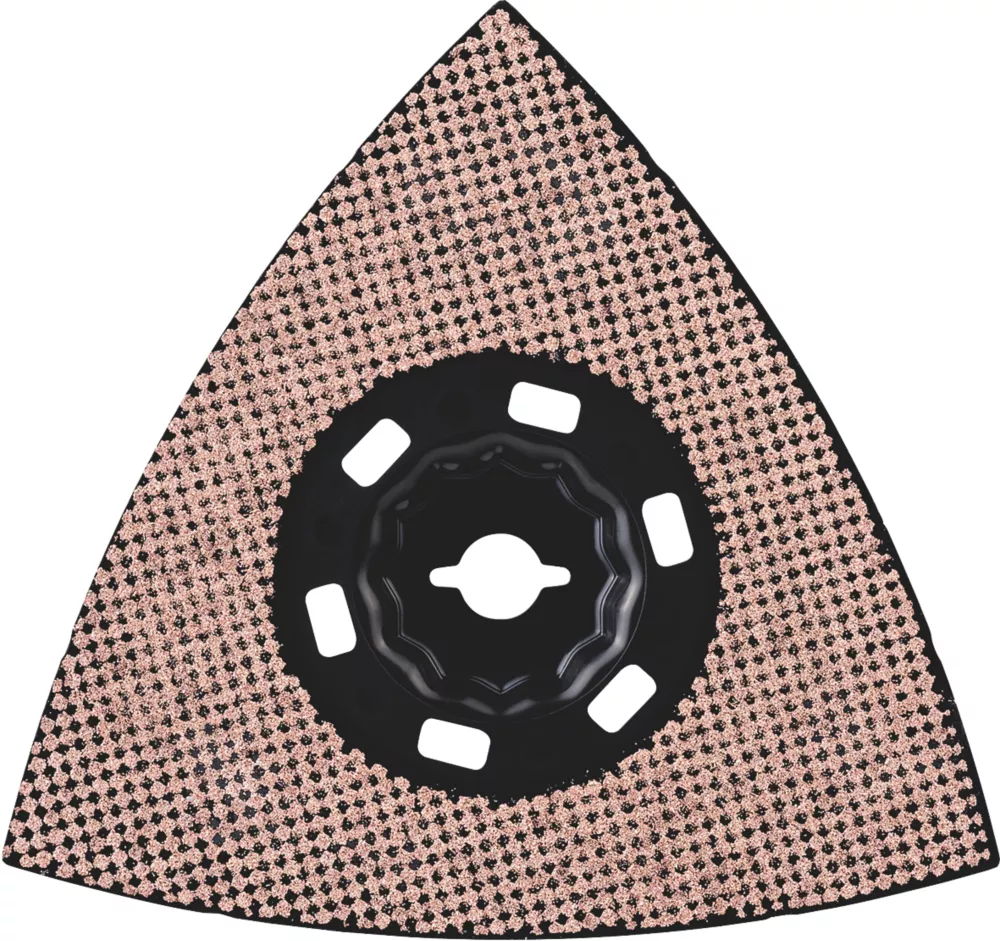 Bosch Expert MAVZ 116 RT10 100 Carbide RIFF-Grit Hardwood & Softwood Sanding Plate 116mm 1 Bosch Expert MAVZ 116 RT10 100 Carbide RIFF-Grit Hardwood & Softwood Sanding Plate 116mm