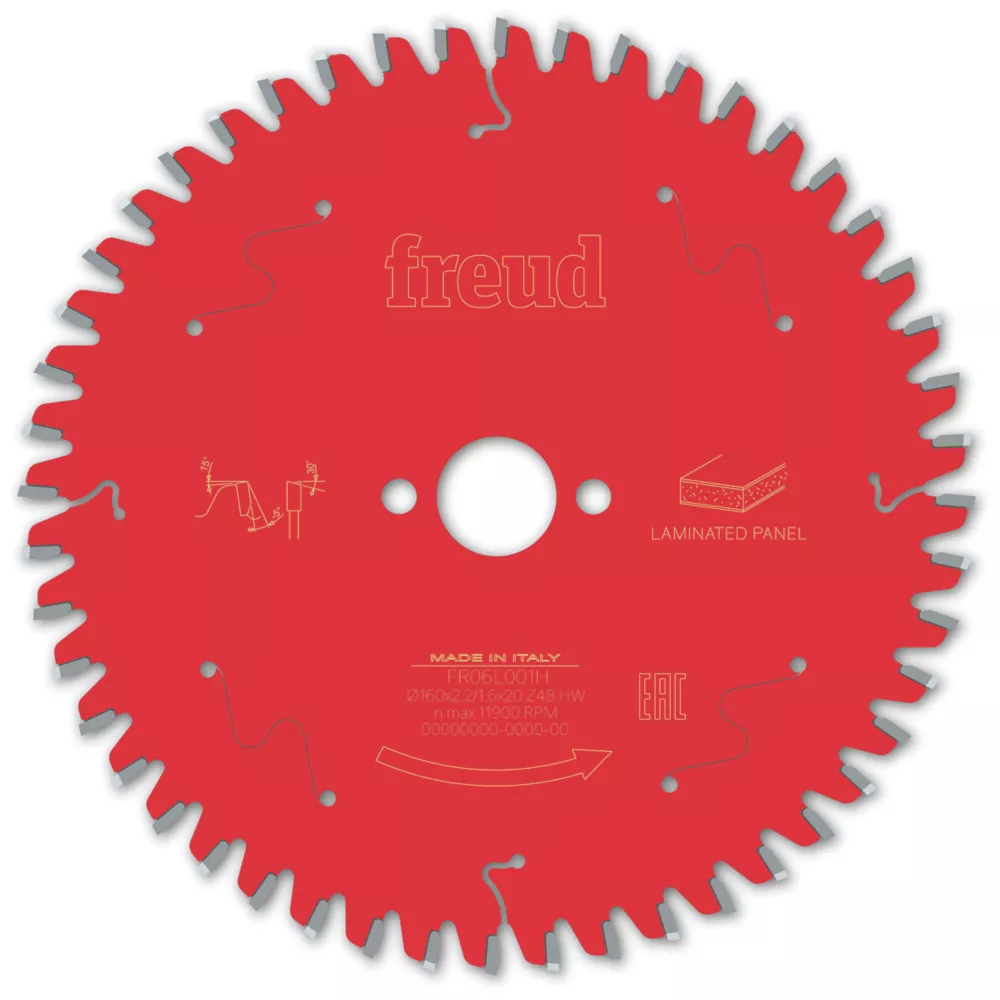 Freud F03FS09798 Laminate Panel Circular Saw Blade 160 X 20mm 48T 1 Freud F03FS09798 Laminate Panel Circular Saw Blade 160 X 20mm 48T