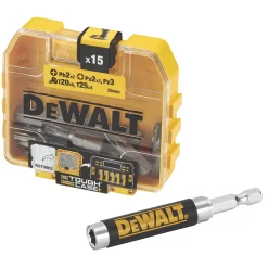 DeWalt 6.35mm Hex Shank Mixed Screwdriving Bit Set 16 Pieces