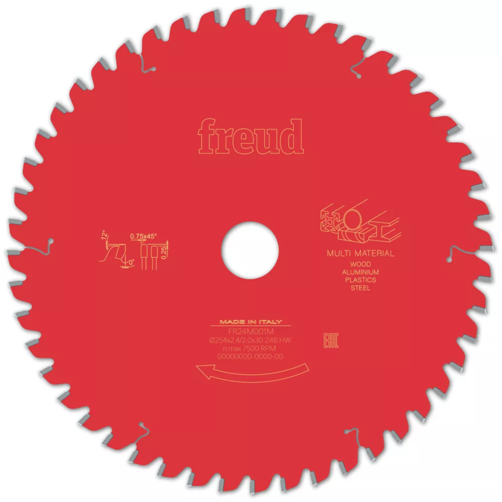 Freud F03FS09889 Multi-Material Circular Saw Blade 254 X 30mm 48T 1 Freud F03FS09889 Multi-Material Circular Saw Blade 254 X 30mm 48T