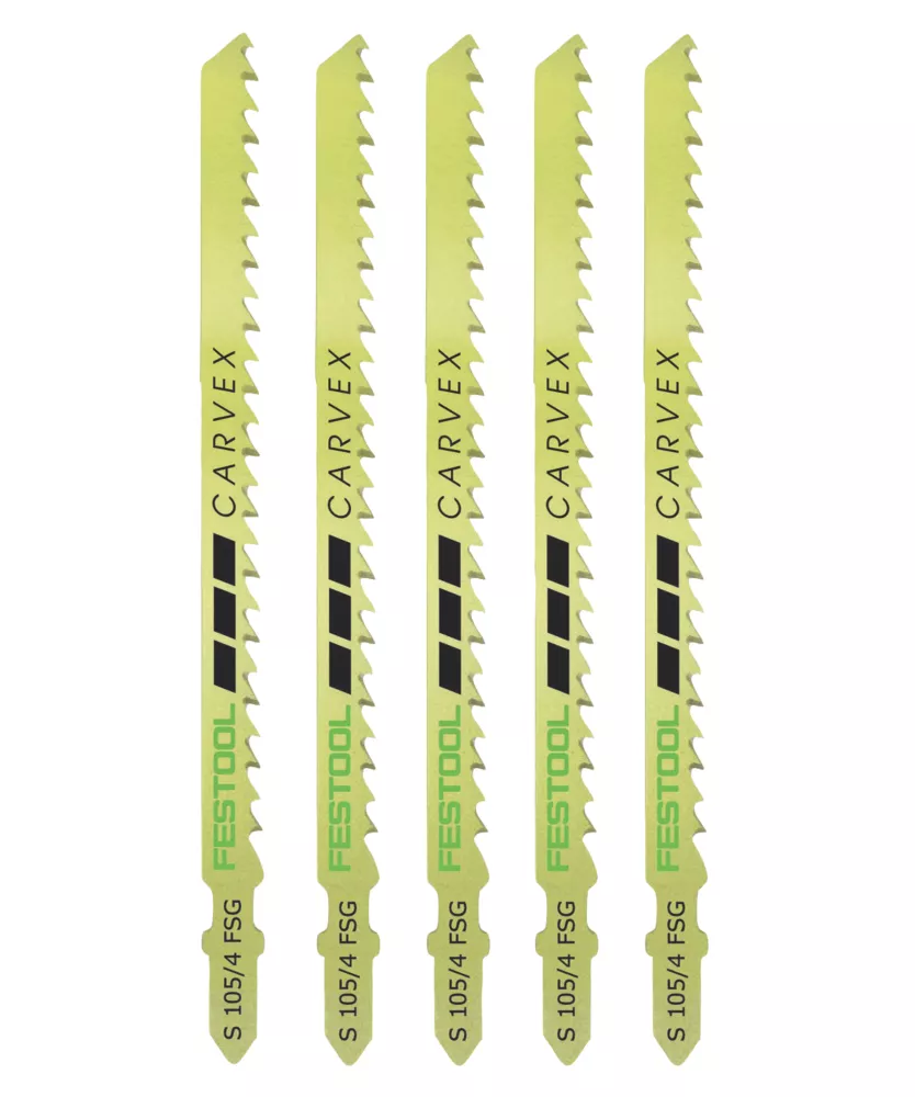 Festool S 105/4/5 FSG Wood Jigsaw Blade 105mm 5 Pack 1 Festool S 105/4/5 FSG Wood Jigsaw Blade 105mm 5 Pack