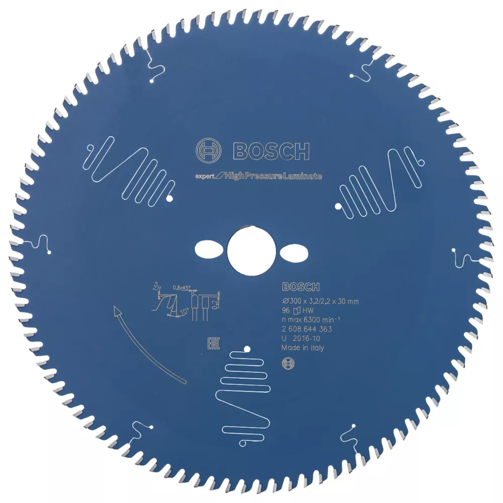 Bosch Expert High Pressure Laminate Circular Saw Blade 300 X 30mm 96T 1 Bosch Expert High Pressure Laminate Circular Saw Blade 300 X 30mm 96T