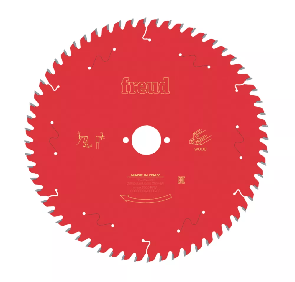 Freud Wood Table Saw Blade 250 X 30mm 60T 1 Freud Wood Table Saw Blade 250 X 30mm 60T