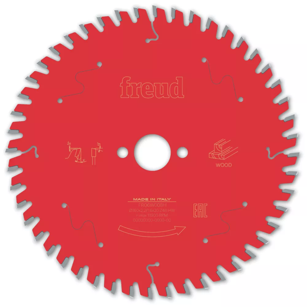 Freud Wood Circular Saw Blade 160 X 20mm 48T 1 Freud Wood Circular Saw Blade 160 X 20mm 48T