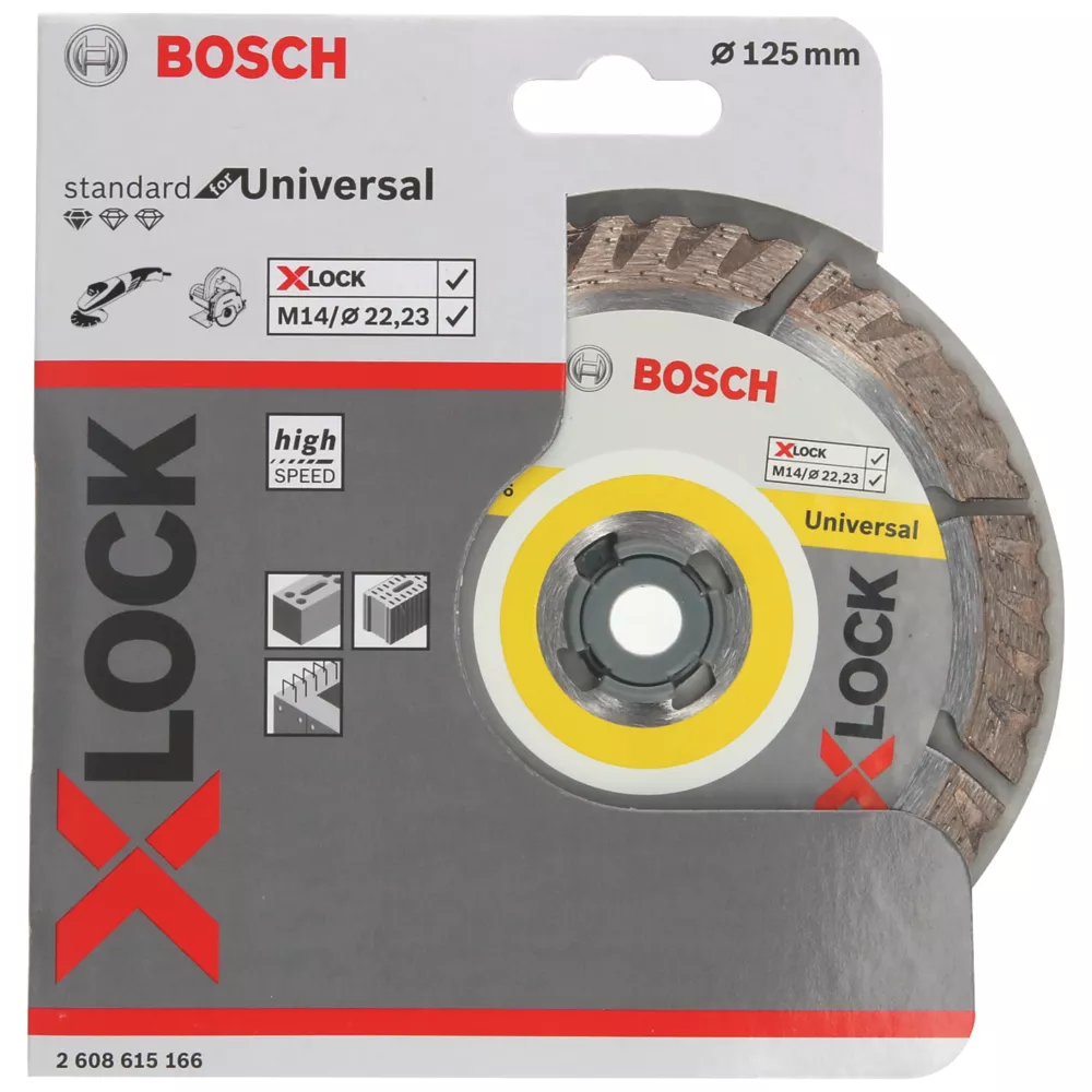 Bosch X-Lock Masonry Diamond Cutting Disc 125mm 2 Bosch X-Lock Masonry Diamond Cutting Disc 125mm - Image 2