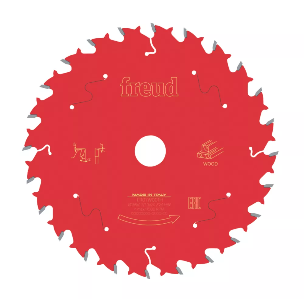 Freud Wood Circular Saw Blade 165 X 20mm 24T 1 Freud Wood Circular Saw Blade 165 X 20mm 24T