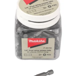 Cheap Cutting & Blades Store 22 Makita P-65785 1/4" Hex Shank PZ3 Screwdriver Bits 50 Pack