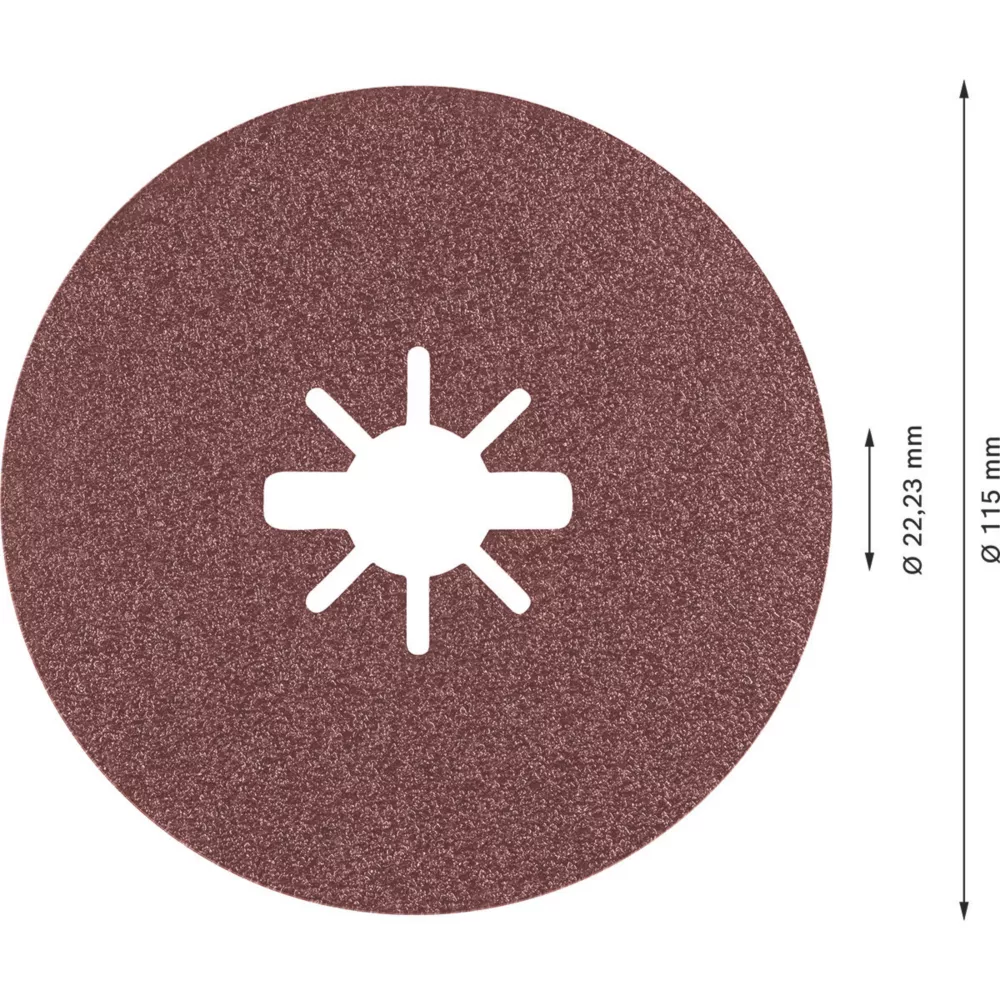 Bosch Expert R781 Prisma X-Lock Fibre Discs 115 X X-Lock 80 Grit 25 Pack 2 Bosch Expert R781 Prisma X-Lock Fibre Discs 115 X X-Lock 80 Grit 25 Pack - Image 2