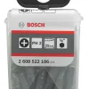 Bosch 1/4" Hex Shank PH2 Screwdriver Bits 25 Pack