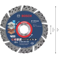 Bosch Expert Masonry Diamond Cutting Disc 125 X 22.23mm 7 Bosch Expert Masonry Diamond Cutting Disc 125 X 22.23mm -Cheap Cutting & Blades Store 864RR A3