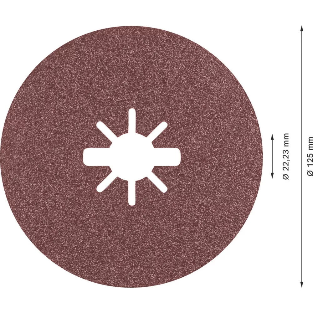 Bosch Expert R781 Prisma X-Lock Fibre Discs 125 X X-Lock 80 Grit 25 Pack 2 Bosch Expert R781 Prisma X-Lock Fibre Discs 125 X X-Lock 80 Grit 25 Pack - Image 2