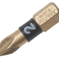 Wera BiTorsion 1/4" Hex Shank PZ2 Diamond-Coated Bits 5 Pack