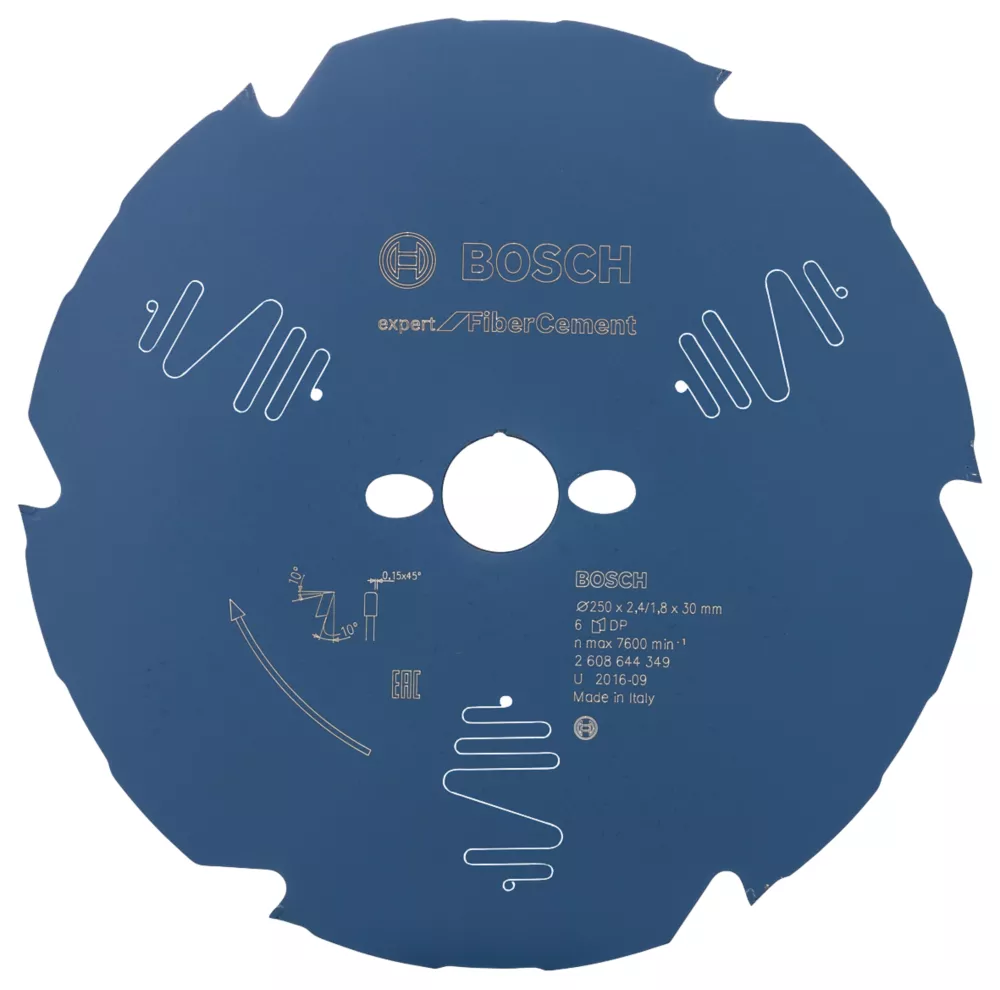 Bosch Expert Fibre Cement Circular Saw Blade 250 X 30mm 6T 1 Bosch Expert Fibre Cement Circular Saw Blade 250 X 30mm 6T