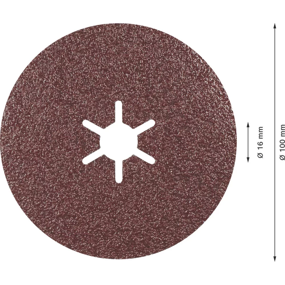 Bosch Expert R781 Prisma Fibre Discs 100 X 22.23mm 60 Grit 25 Pack 2 Bosch Expert R781 Prisma Fibre Discs 100 X 22.23mm 60 Grit 25 Pack - Image 2